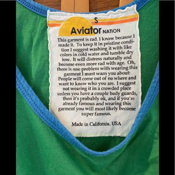 Aviator Nation Mermaid Rare tank top! - Picture 3 of 4